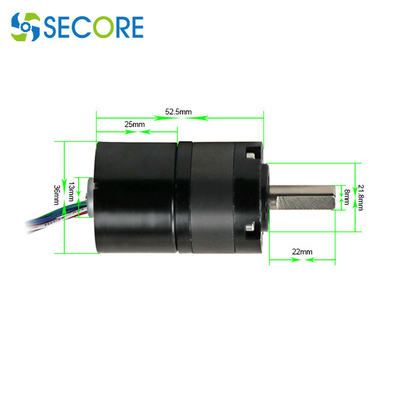 5000rpm High Speed 3660 Bldc Deceleration Motor 36V 3650 Brushless Gear Motor For Phonograph